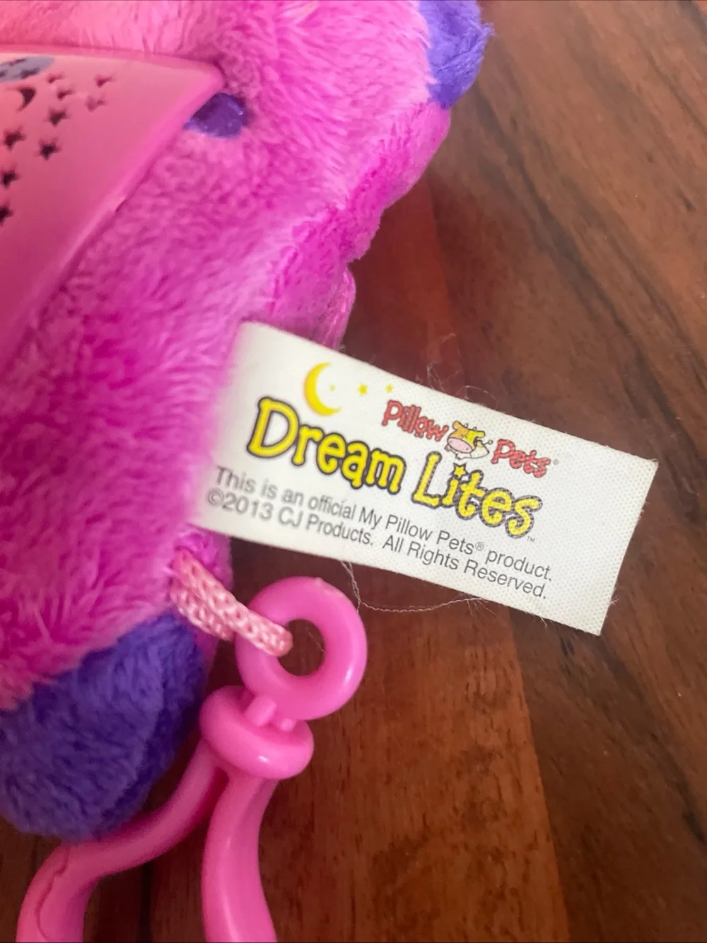 Pink Lady Bug & Black And White Penguin Dream Lites Mini Pillow Pets w Clip